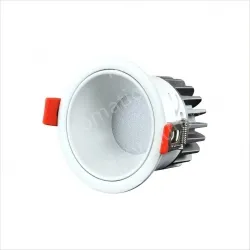 Downlight model: 18W white cup with an opening of 75mm 3000K Preh chip 98 graphics index + Zeford driver