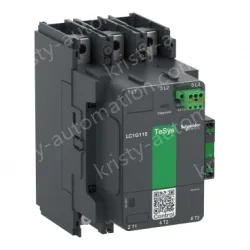 LC1G225KUEN Contactor, high power, TeSys Giga, standard version, 3 pole/NO, AC-3 <=440V 225A, 100-250VAC/DC coil