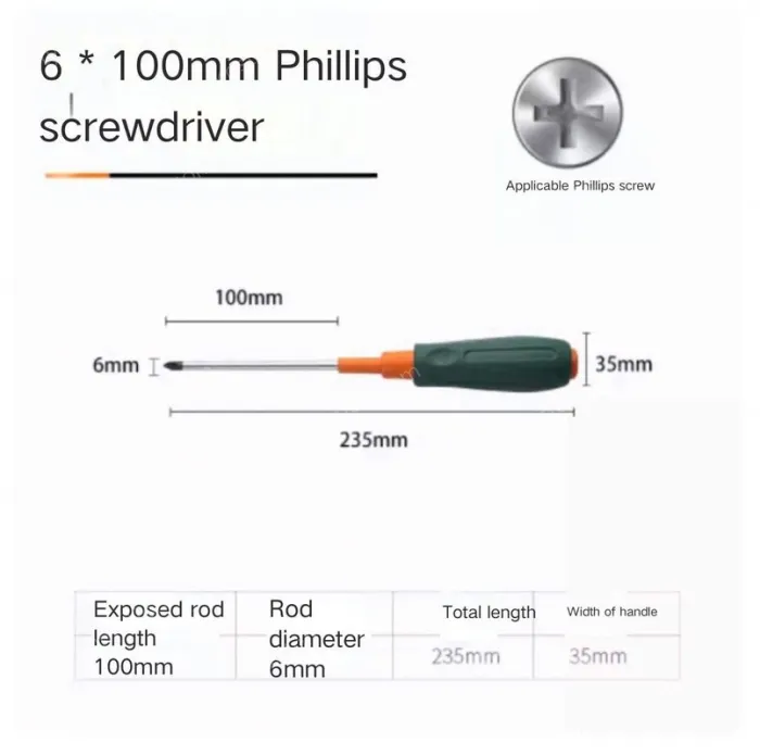 Phillips screwdriver 6*100