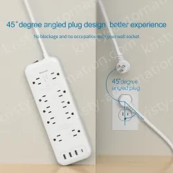 New 10 AC Outlets Surege Protector Power Strip