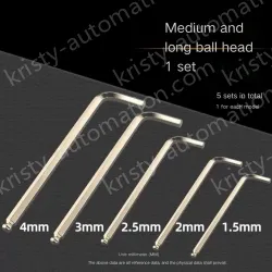 Nickel plating medium and long [1.5+2+2.5+3+4mm] 1 each