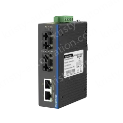 2 Ports 100M F(x) + 2 Ports 10/100M T(x) Din-Rail Unmanaged Industrial Ethernet Switch