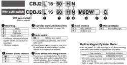 With End Lock CBJ2 Series &oslash;16