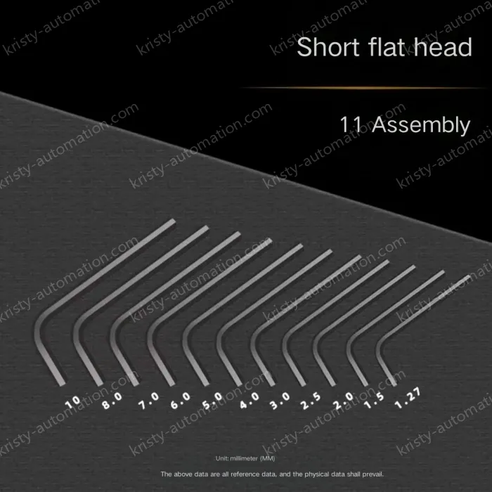 Black short [1.27-10mm] 11 pcs