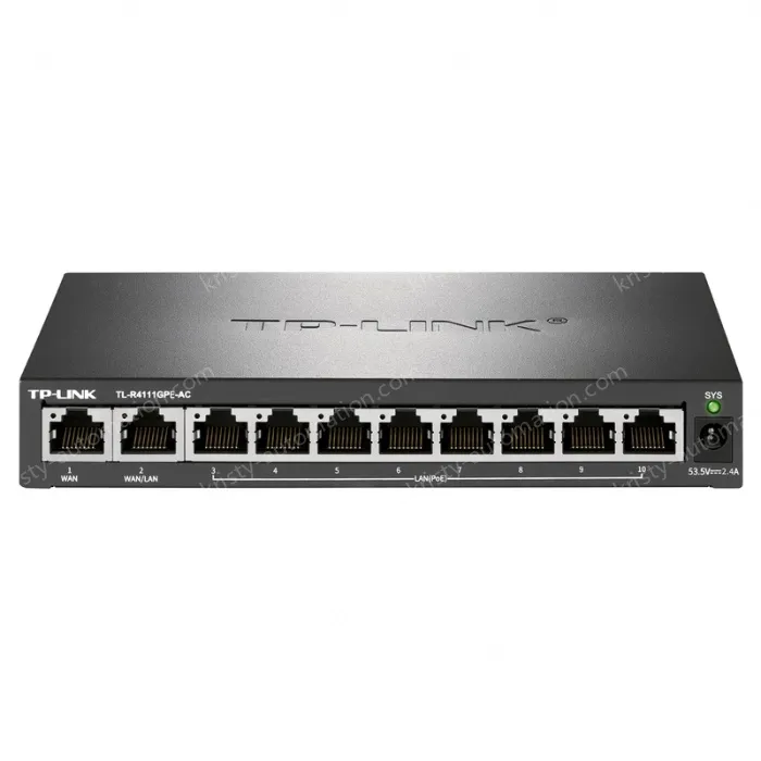 8 Gigabit PoE ports, 2 Gigabit Ethernet ports and 1 2.5G SFP port PoE&middot; AC all-in-one Gigabit router