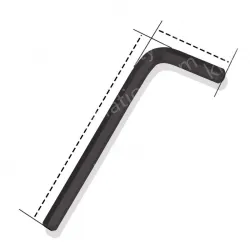 Black 1.5mm (short) - 20 pcs
