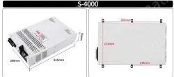 High-power switching power supply 4000W 24V