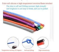 Silicone high temperature cable 16AWG Brown
