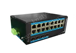 16-port 10/100/1000BASE-TX+4G SFP Managed Industrial PoE Switch