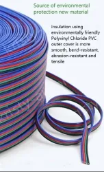 LED light connecting cable 16AWG*5 and (26/0.254TS)