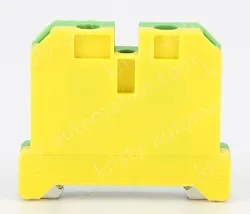 EK16 Grounding Terminal Block Grounding Plastic Terminal Yellow and Green Grounding Terminal Rail Terminal