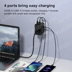 New GaN 65W PD Super Fast Charge Travel Adapter