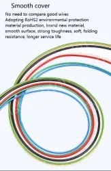 Teflon Wire Cable 22AWG Black 19 cores