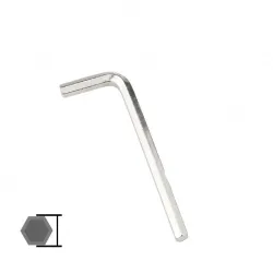 Nickel plated 8mm 2pcs flat head