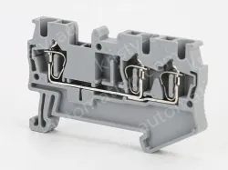 ST2.5-TWIN Spring Terminal Block One in and two out rail terminal block Terminal block