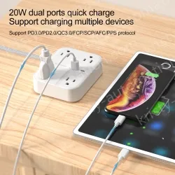 20W PD 4AC Outlets Power Strip