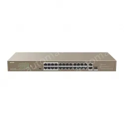24FE+2GE/1SFP Rackmount Switch With 24-Port PoE