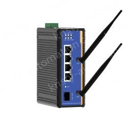 1 Port Gigabit SFP + 4 Ports Gigabit RJ45 Din-Rail Dual Band Wi-Fi6 Wireless Router