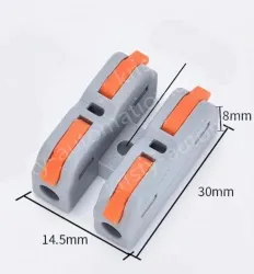 Quick terminal blocks-SCH-2 can be fixed with two in and two out