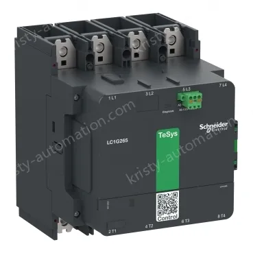 LC1G2654KUEN Contactor, high power, TeSys Giga, standard version, 4 pole/NO, AC-1 <=440V 385A, 100-250VAC/DC coil