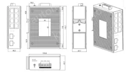Unmanaged 8 Gigabit Electrical + 2 Gigabit SFP Industrial Ethernet Switch