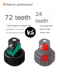 Upgraded 72-tooth bent shank auto repair 37-piece set