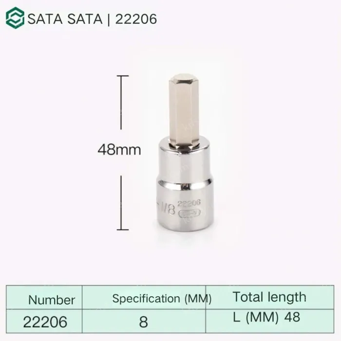 CAC 8mm with a total length of 48mm-22206