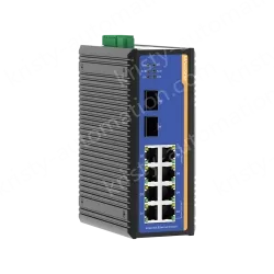 2 Ports Gigabit SFP + 8 Ports Gigabit T(x) Din-Rail Managed Industrial Ethernet Switch