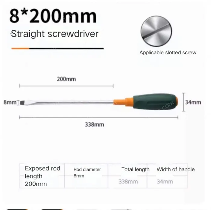 Slotted screwdriver 8*200