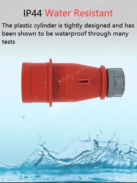 16A5 pole 400V concealed tilt plug