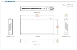 UOTEK 10/100M TCP/IP to 16 Ports RS-485/422 Serial Device Server