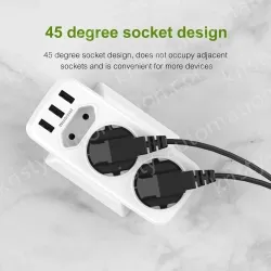 Germany France extension usb wall socket