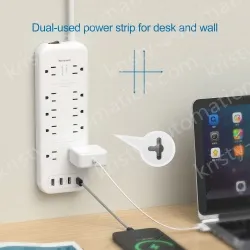 New 10 AC Outlets Surege Protector Power Strip
