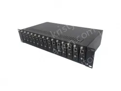 UOTEK UT-N602U14DP 14-slot Fiber Optic Transceiver Rack