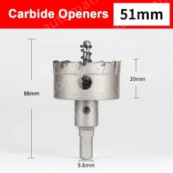 Stainless steel special hole opener 51mm