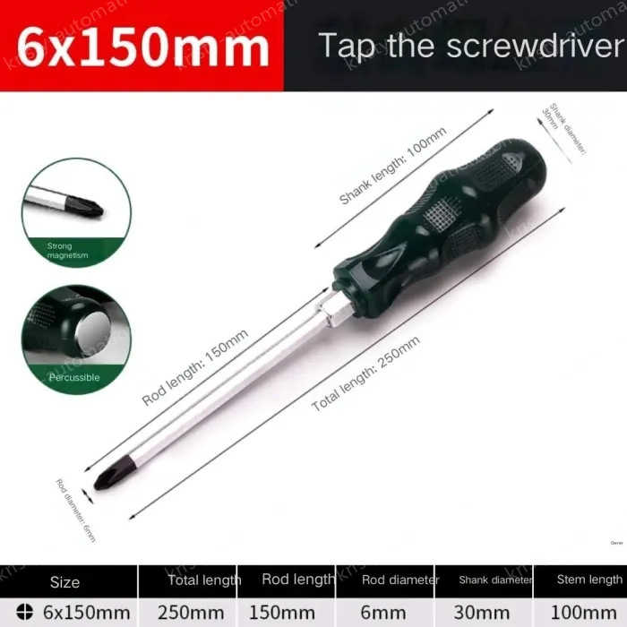 Piercing percussable cross 6x150