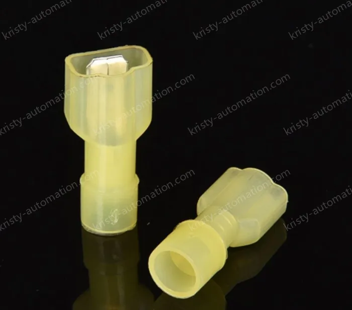FDFN5.5-250(Yellow male and female)Fully insulated terminal with cold crimp termination