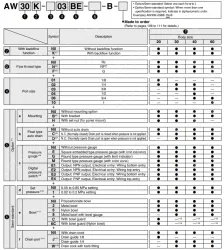 Modular Type Filter Regulator AW-B Series