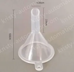 Plastic separating funnels The length and diameter of the tip is 3cm, 1 piece