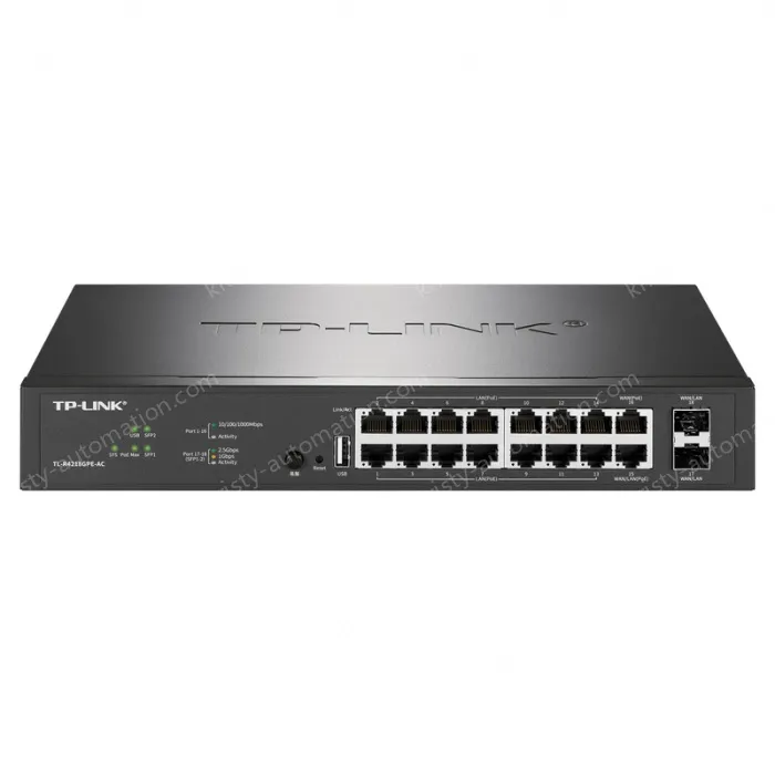 1 WAN port,1 WAN/LAN port,14 LAN ports,2 SFP ports PoE&middot; AC all-in-one router