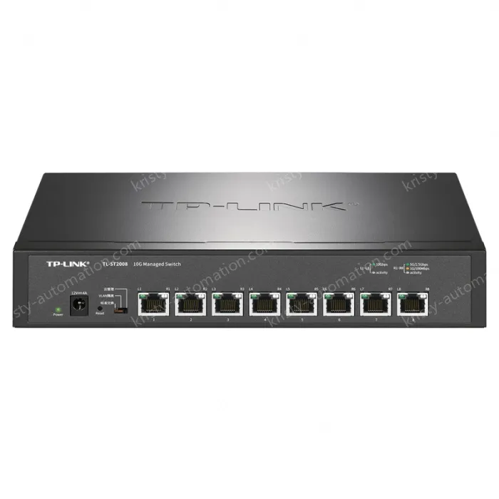 8 x 10Gbps RJ45 ports Full 10 Gigabit cloud management switches