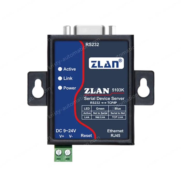 Rail/desktop serial server