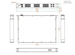 UOTEK 24+4G Rackmount Gigabit Unmanaged Industrial Ethernet Switch