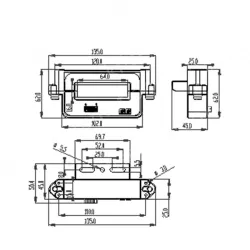 YDKR64 series,YDKF64-HTD-200 open hall DC sensor