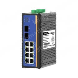 2 Ports Gigabit SFP + 8 Ports Gigabit T(x) Din-Rail Managed Industrial Ethernet Switch