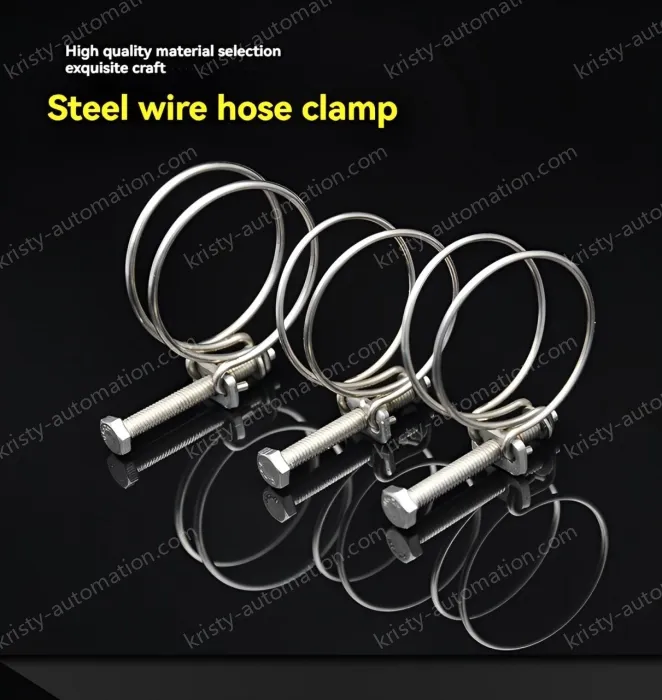 Double steel wire hose clamp 304 material 34-38*3 [wire diameter]