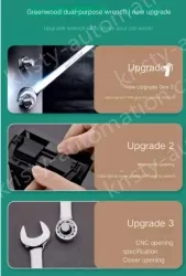 Ratchet dual-purpose 9-piece set (8-18)