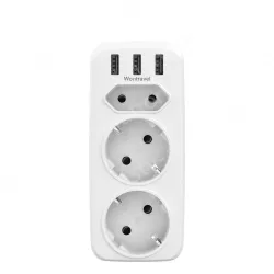 Germany France extension usb wall socket