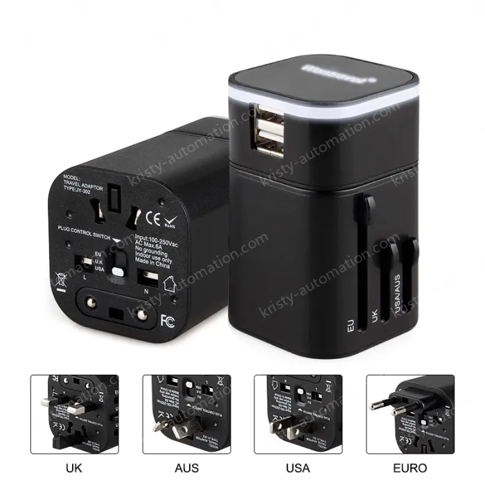 Gifts Hot sales travel adapter KRUSB-WLG3330B