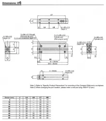 Compact Slide MXH Series &oslash;6, &oslash;10, &oslash;16, &oslash;20MXH16-10Z